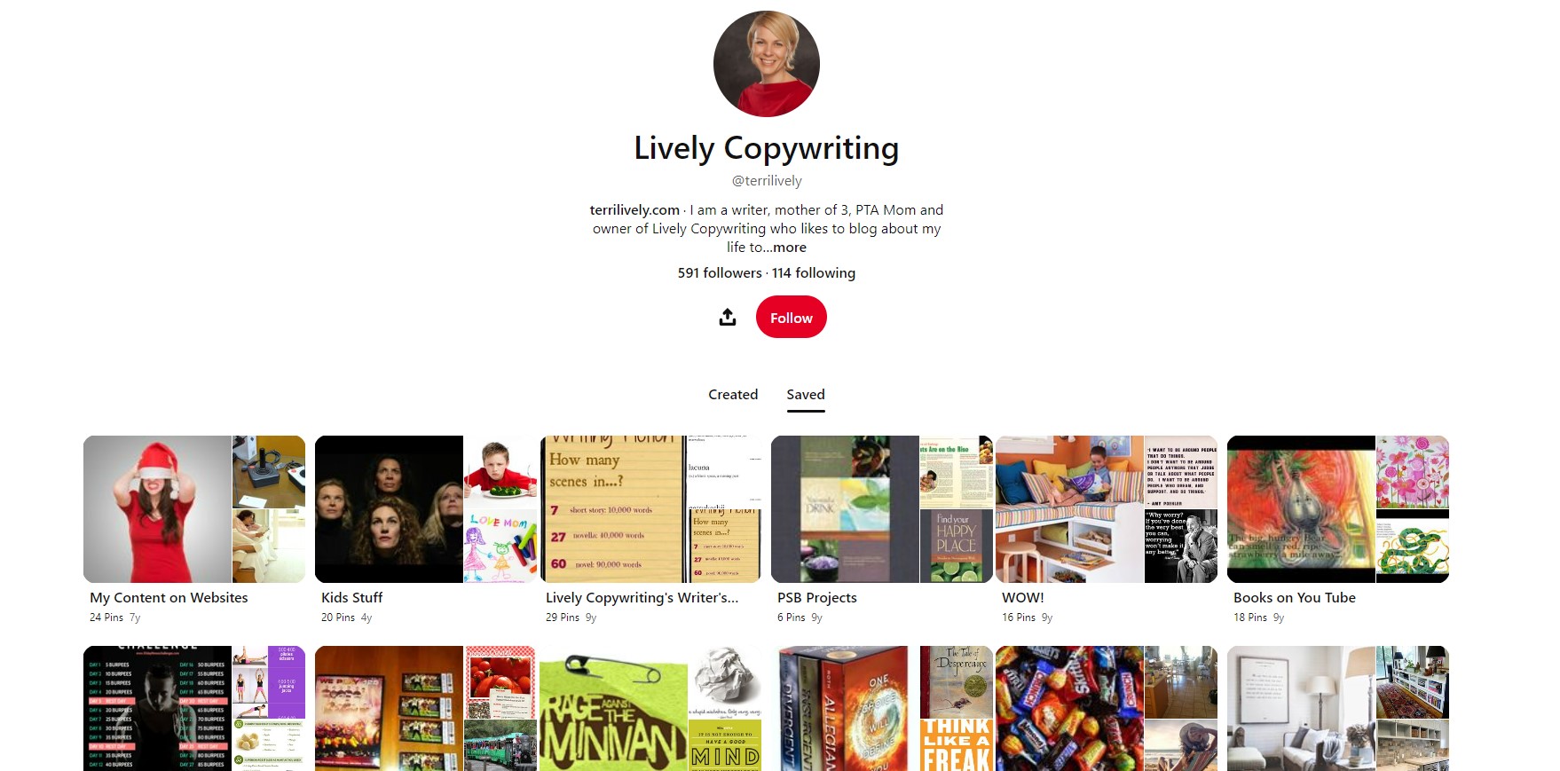 Screenshot of Lively Copywriting portfolio - 7 of the best creative website copywriter portfolio examples - Copify blog 1