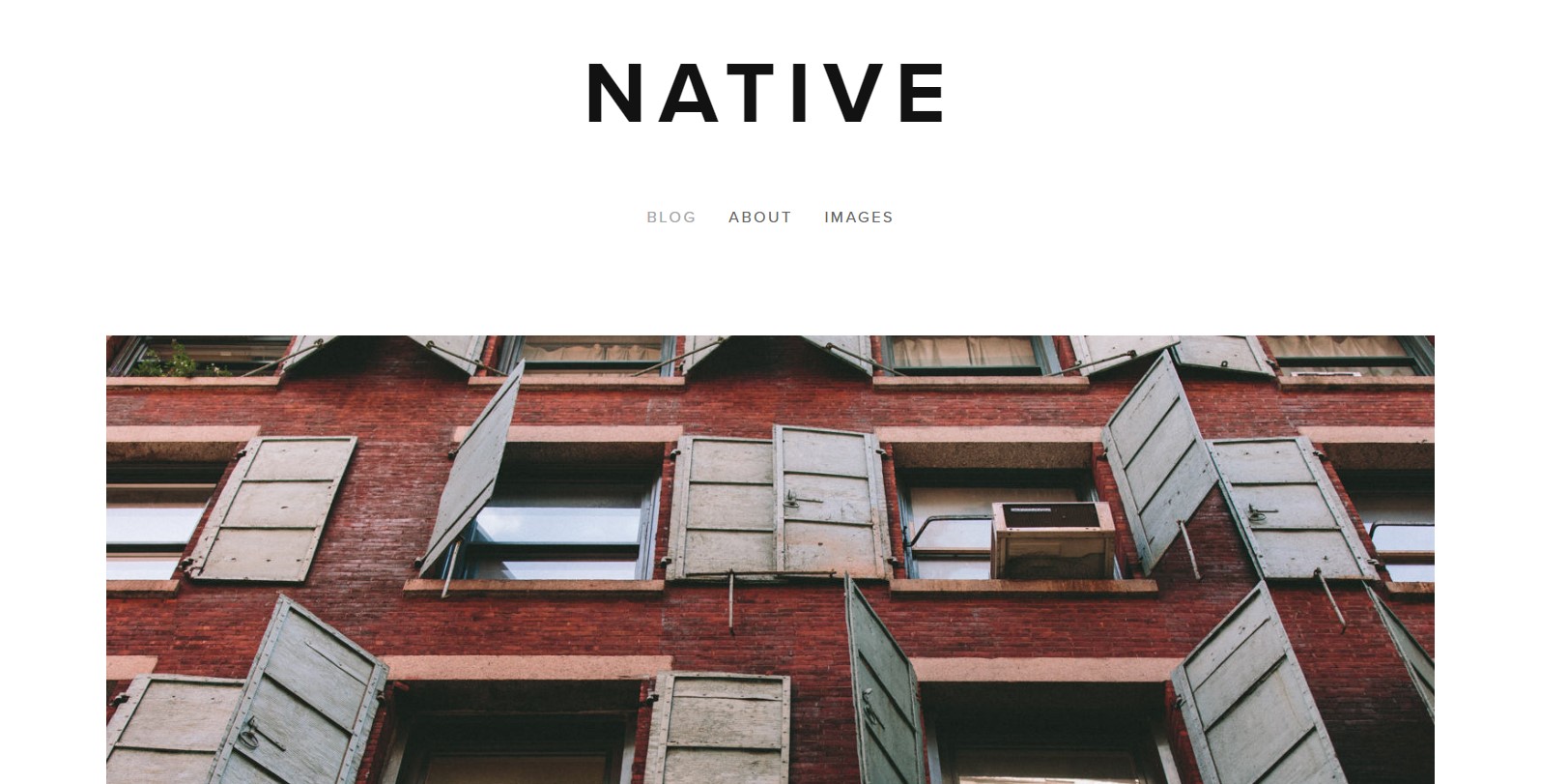 Screenshot of Native theme - Best Squarespace templates for writers - Copify Blog 2