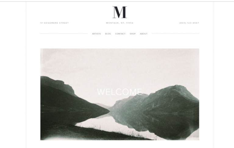 Montauk screenshot - 7 of the best Squarespace templates for copywriters - Copify blog